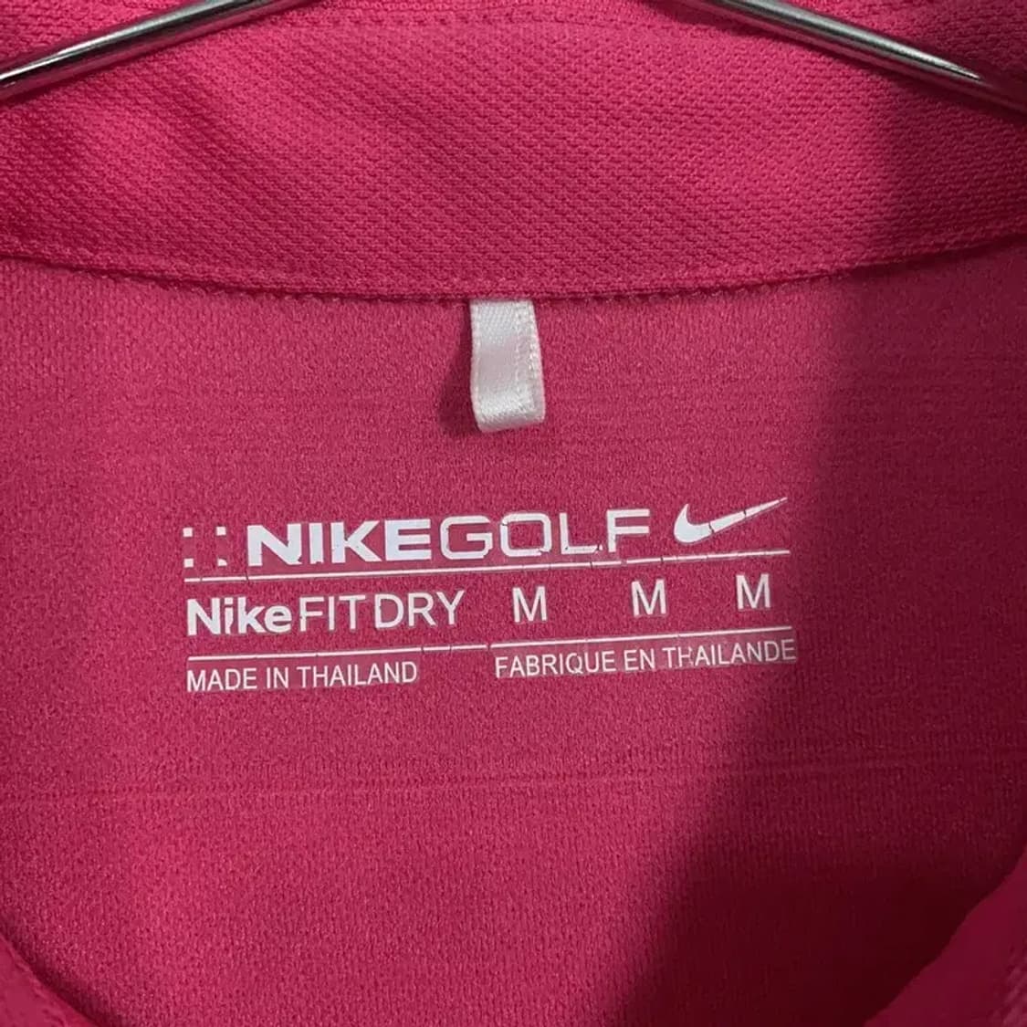 나이키 골프 스트라이프 핑크 카라 나시 M 상품이미지5