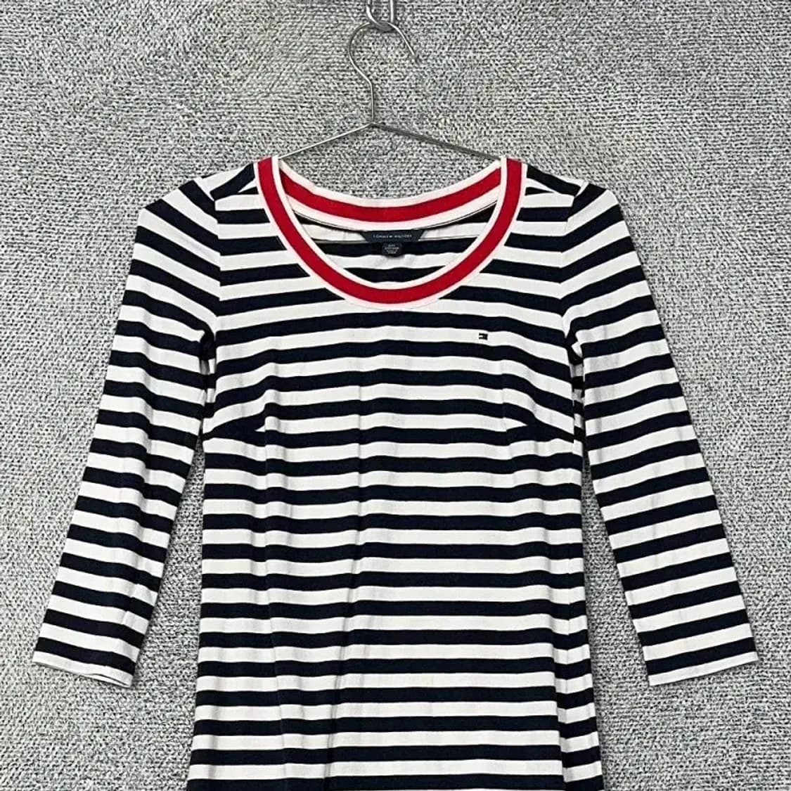 타미힐피거 스트라이프 U넥 원피스 XXS 상품이미지3