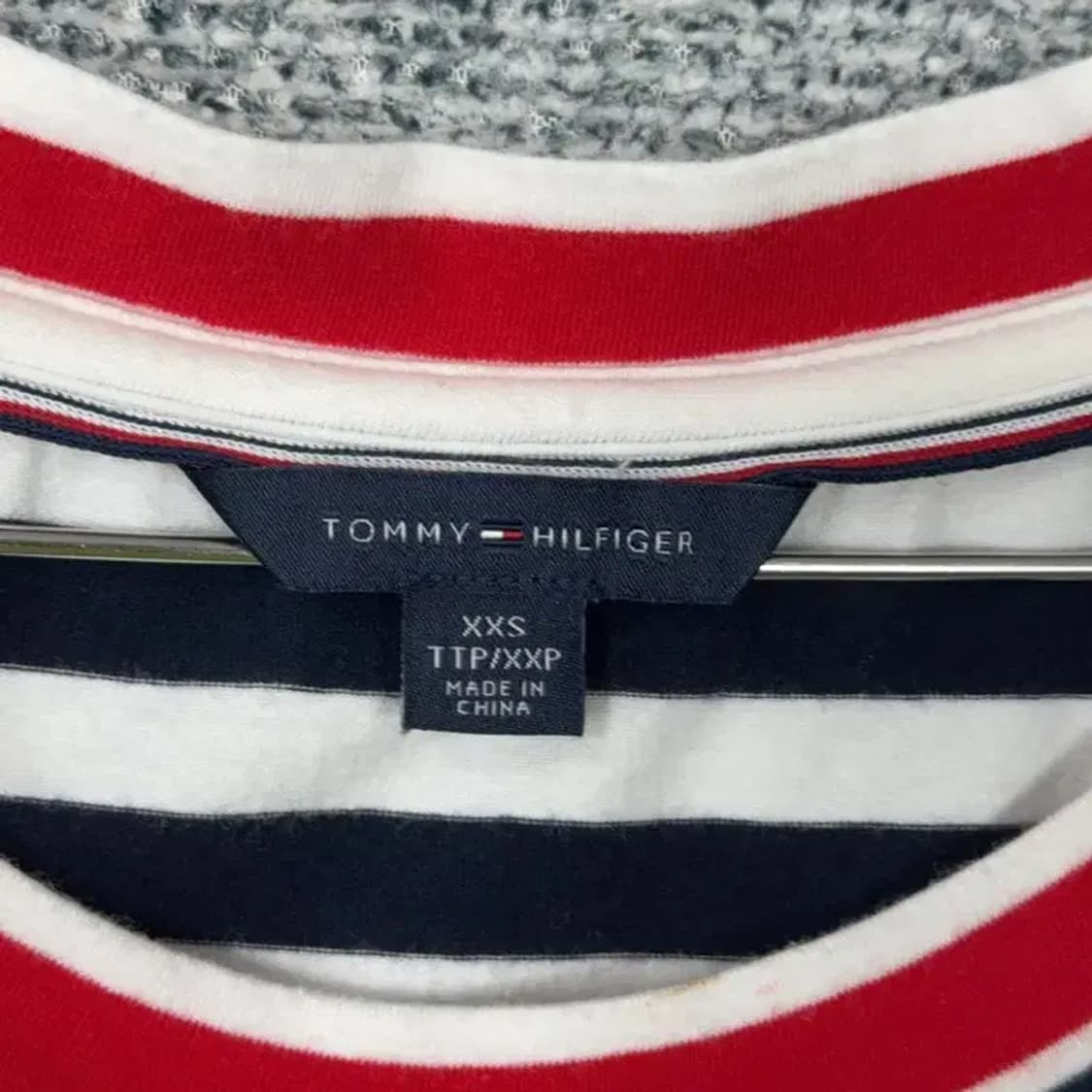 타미힐피거 스트라이프 U넥 원피스 XXS 상품이미지5