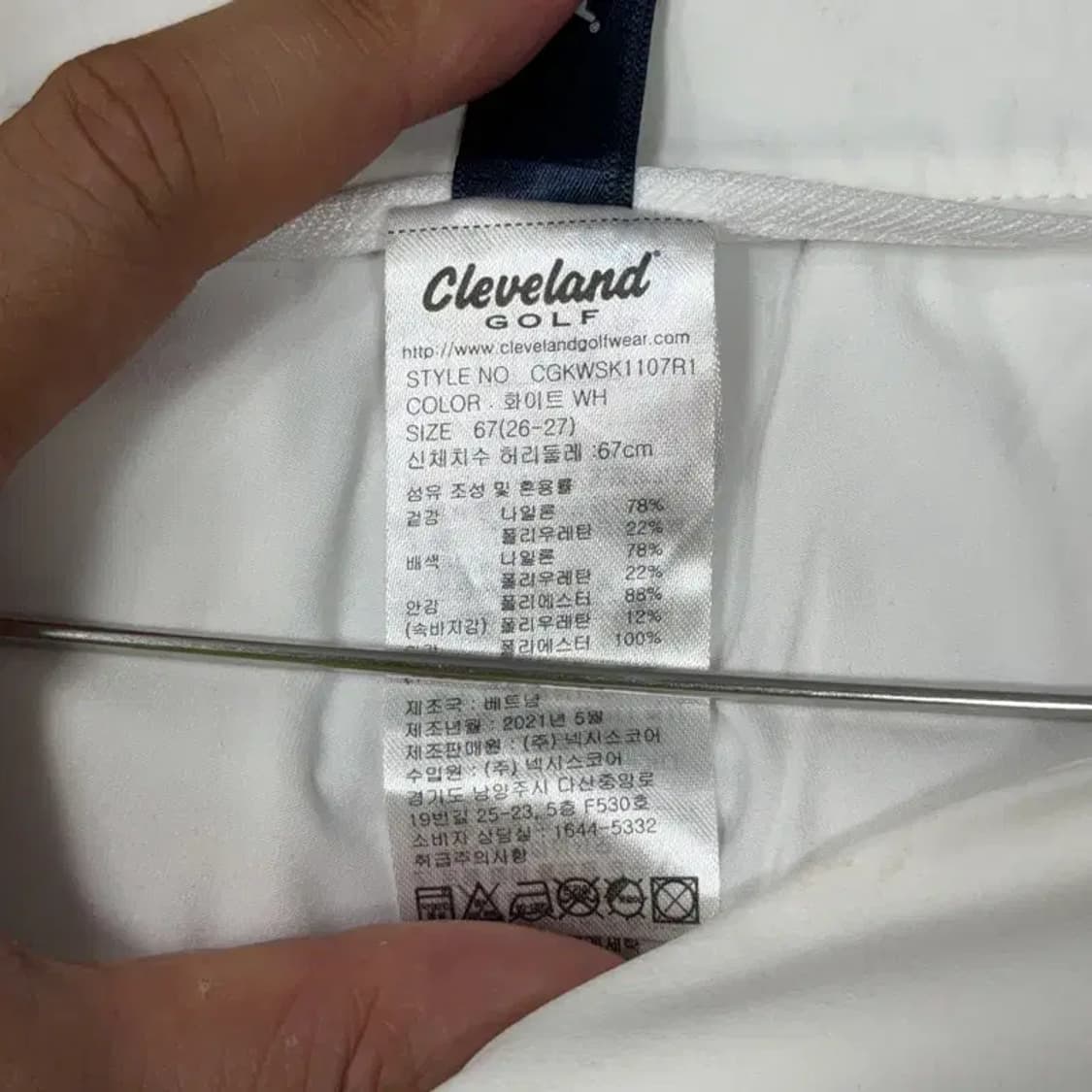 [새상품]클리블랜드 골프 화이트 스커트 26-27 상품이미지7