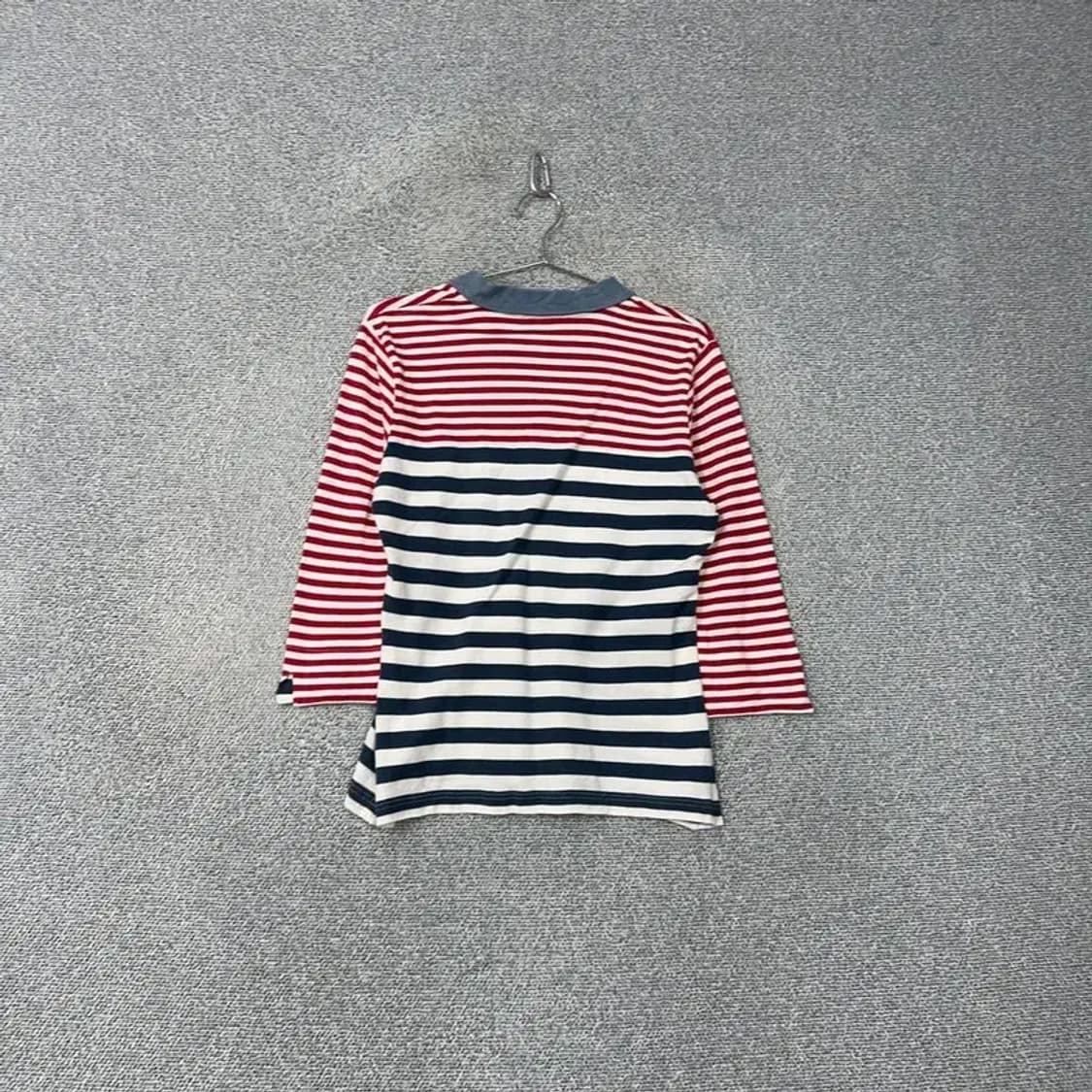 라코스테 재팬 브이넥 스트라이프 긴팔 44 상품이미지2