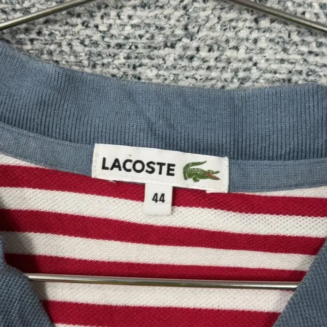 라코스테 재팬 브이넥 스트라이프 긴팔 44 상품이미지3