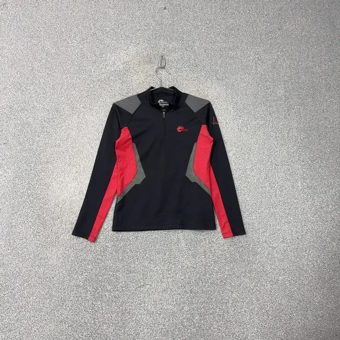 네파 블랙 로고 여성 기능성 반집업 긴팔티 90 상품이미지1