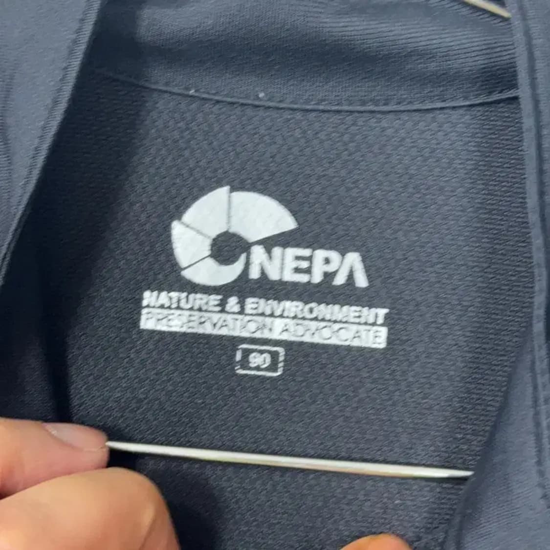 네파 블랙 로고 여성 기능성 반집업 긴팔티 90 상품이미지3