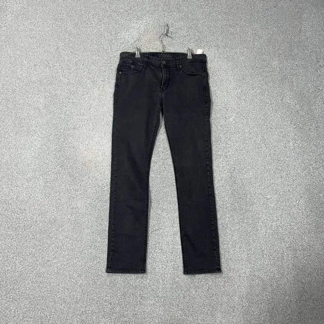 게스 실버로고 흑청 데님팬츠 33 상품이미지1