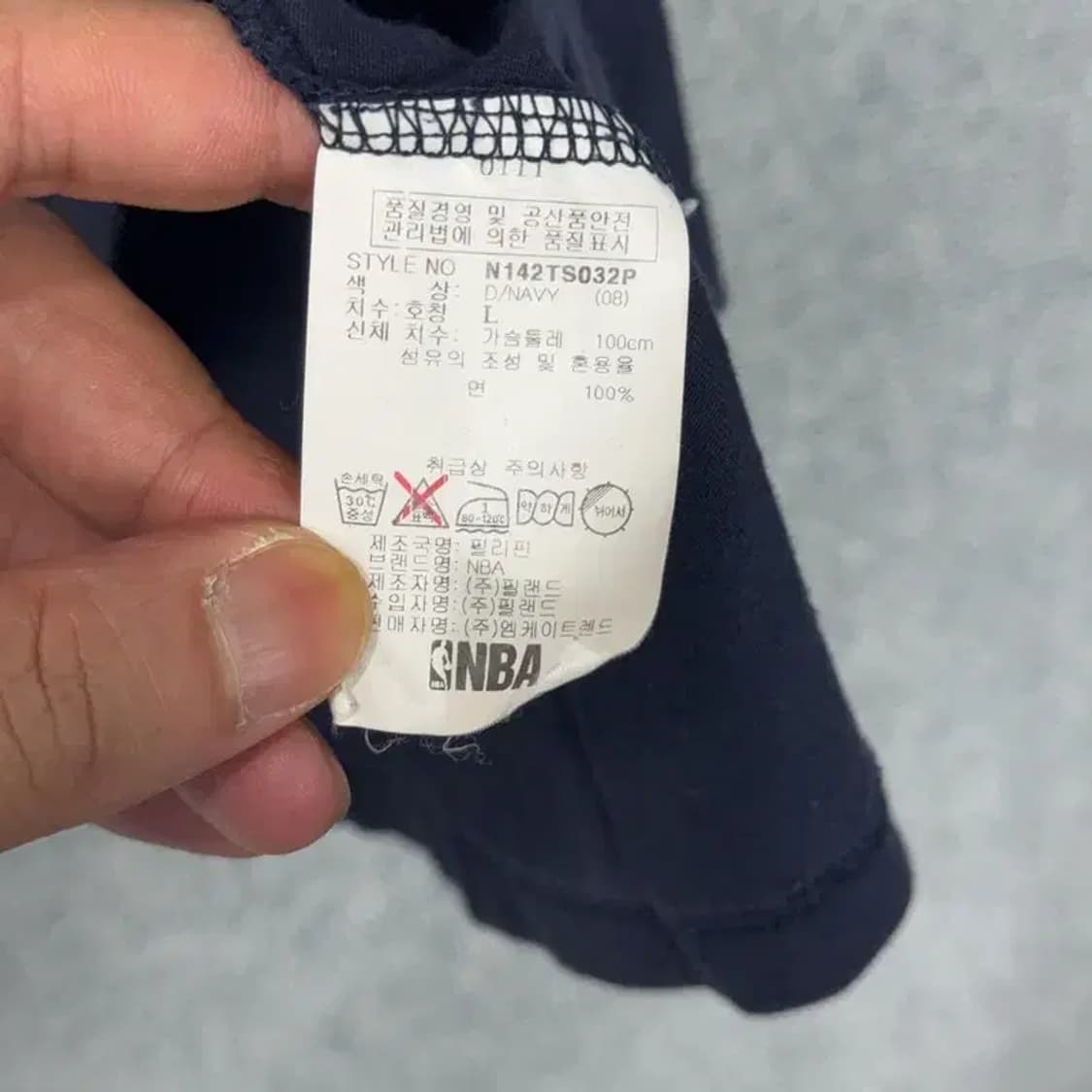 NBA 오클라호마 로고 네이비 반팔티 L 상품이미지6