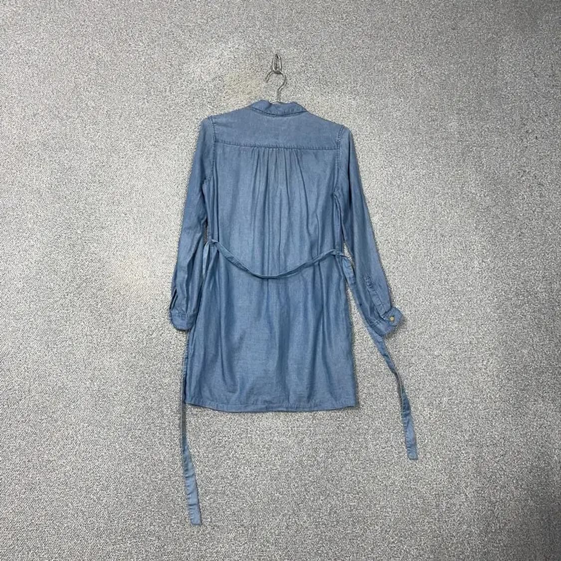 유니클로 벨티드 데님 셔츠 원피스 S 상품이미지2