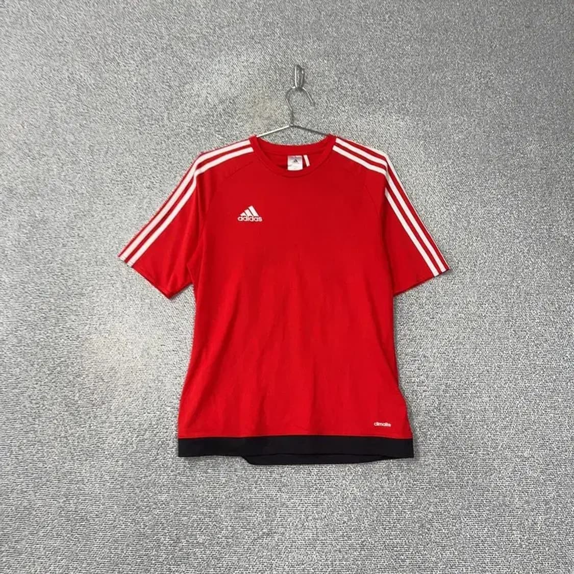 아디다스 레드 로고 삼선 반팔티 100 상품이미지1