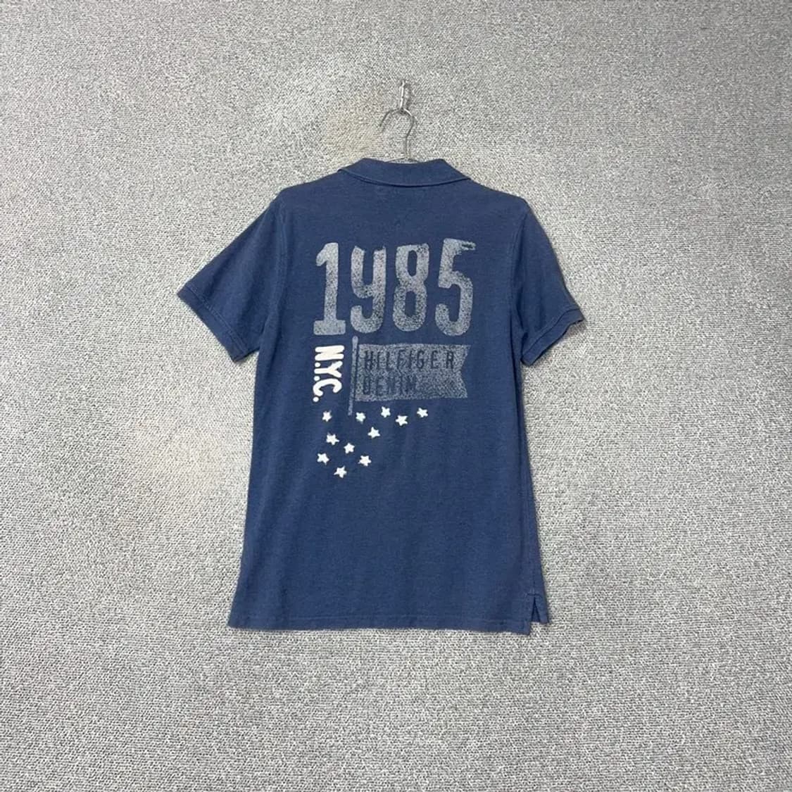 타미힐피거 빈티지 백프린팅 반팔 카라티 M 상품이미지1