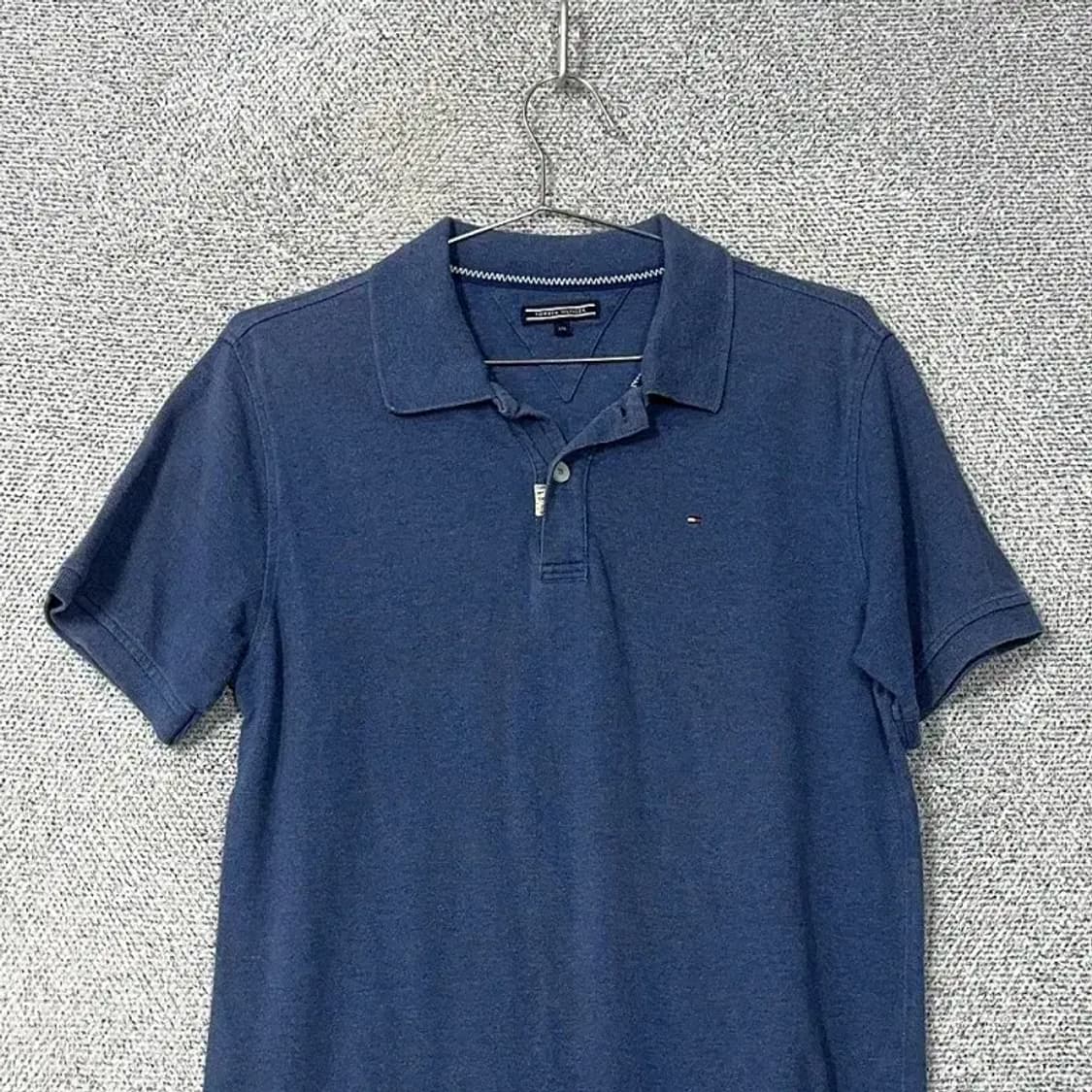 타미힐피거 빈티지 백프린팅 반팔 카라티 M 상품이미지3