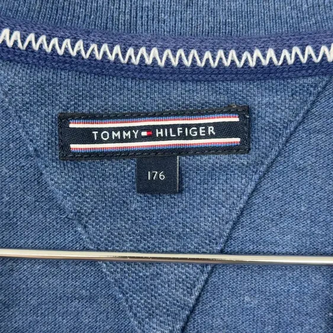 타미힐피거 빈티지 백프린팅 반팔 카라티 M 상품이미지5