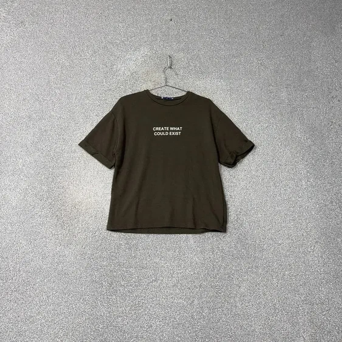 자라 로고 브라운 반팔티 S 상품이미지1