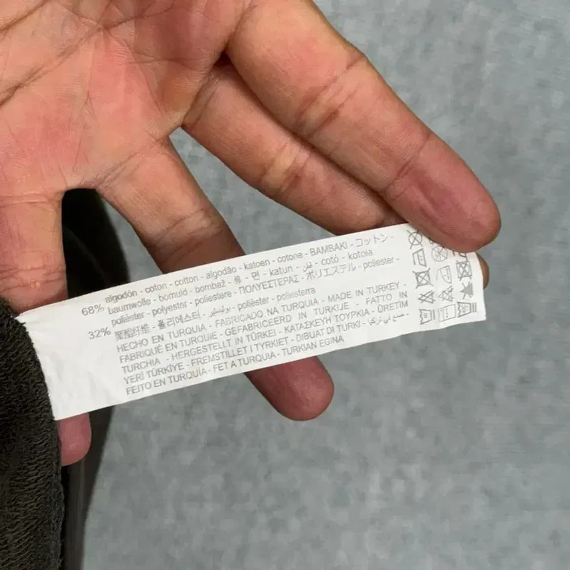 자라 로고 브라운 반팔티 S 상품이미지4