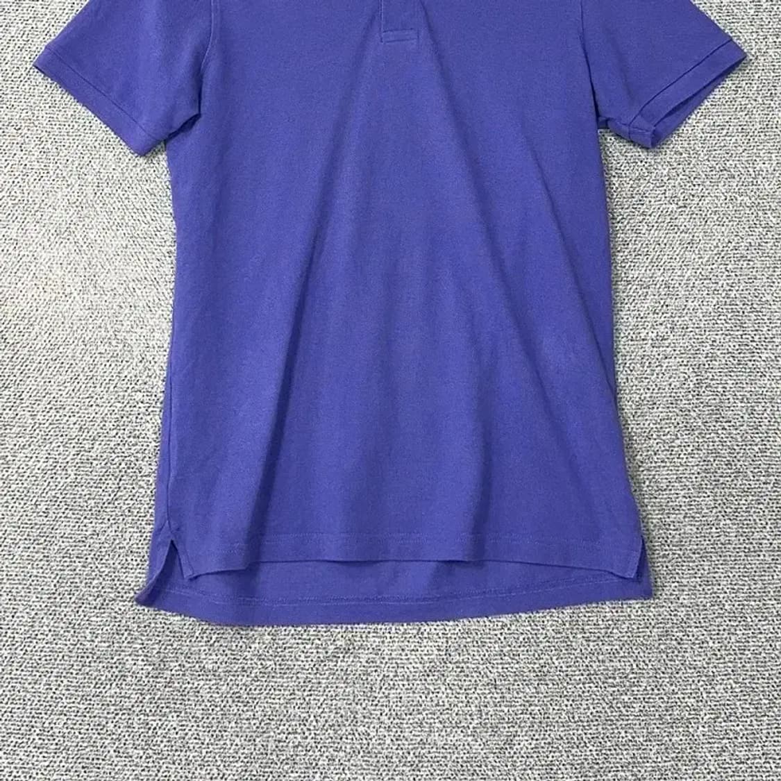 자라 캐주얼 퍼플 반팔 카라티 95 상품이미지4