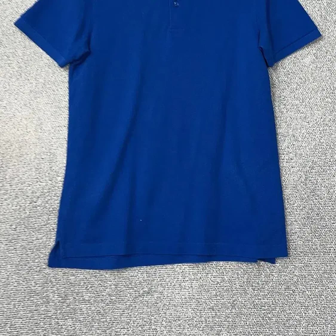 자라 캐주얼 블루 무지 반팔 카라티 M 상품이미지4