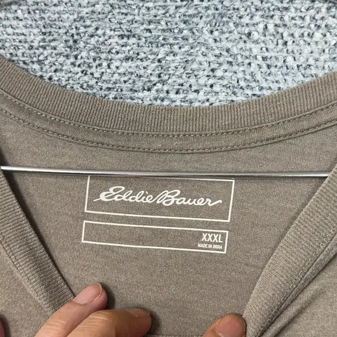 에디바우어 빅사이즈 베이지 반팔티 XXXL 상품이미지3