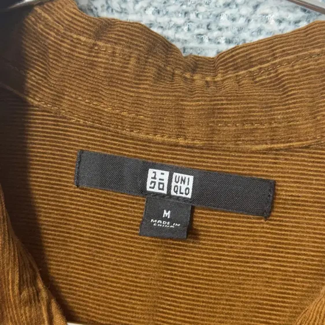 유니클로 코듀로이 브라운 셔츠 원피스 M 상품이미지5