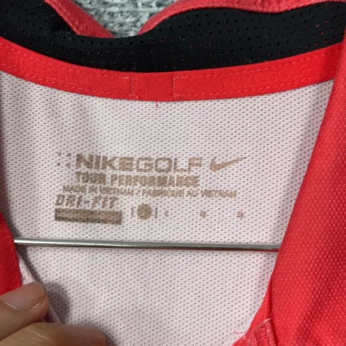 나이키 골프 레드 기능성 반팔 카라티 100 상품이미지3