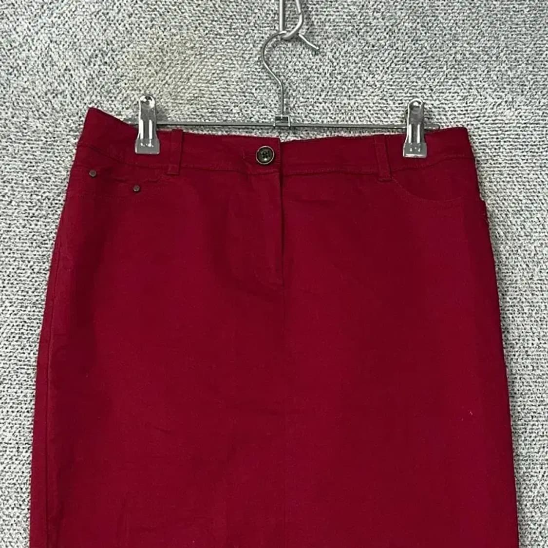 해지스 버건디 정장 스커트 67 상품이미지3