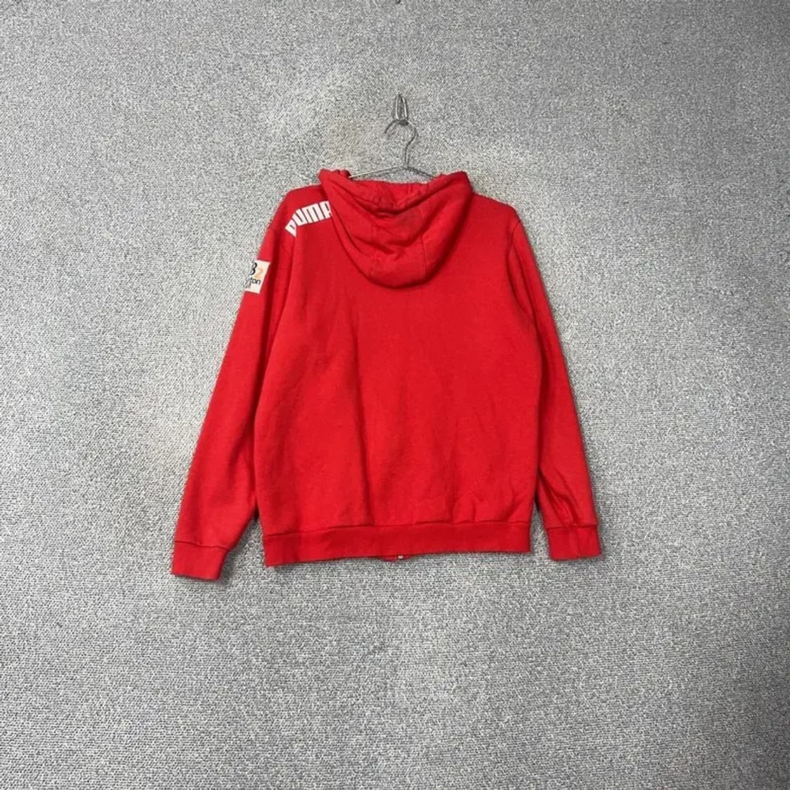 푸마 레드 로고 기능성 후드집업 L 상품이미지2