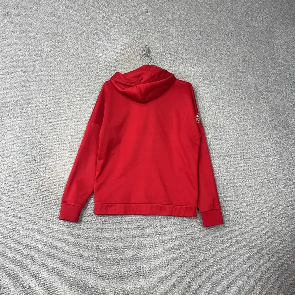 아디다스 레드 빅로고 기능성 후드집업 M 상품이미지2