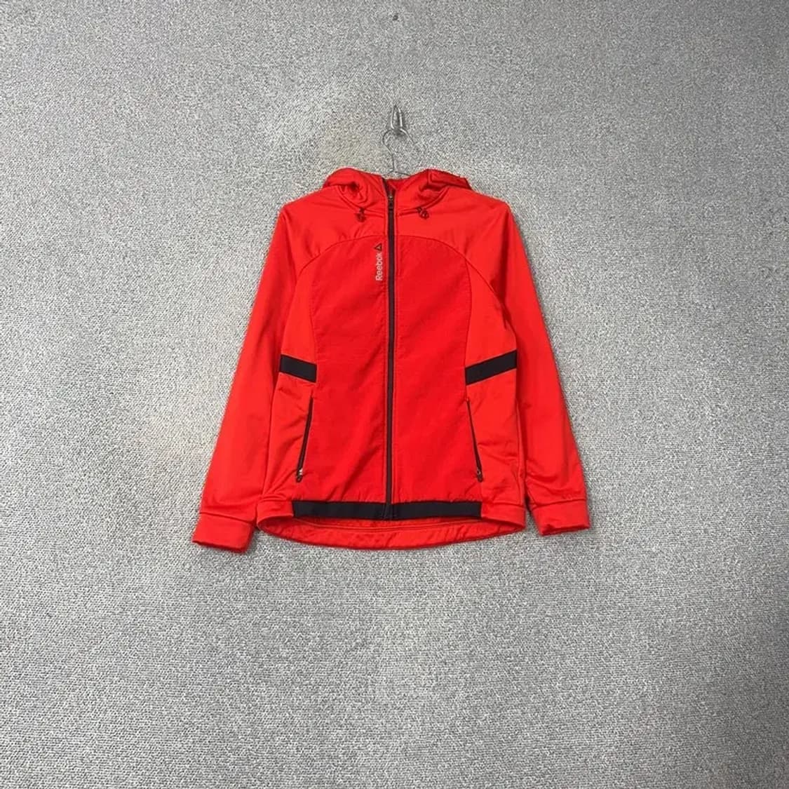 리복 레드 기능성 후드집업 M 상품이미지1
