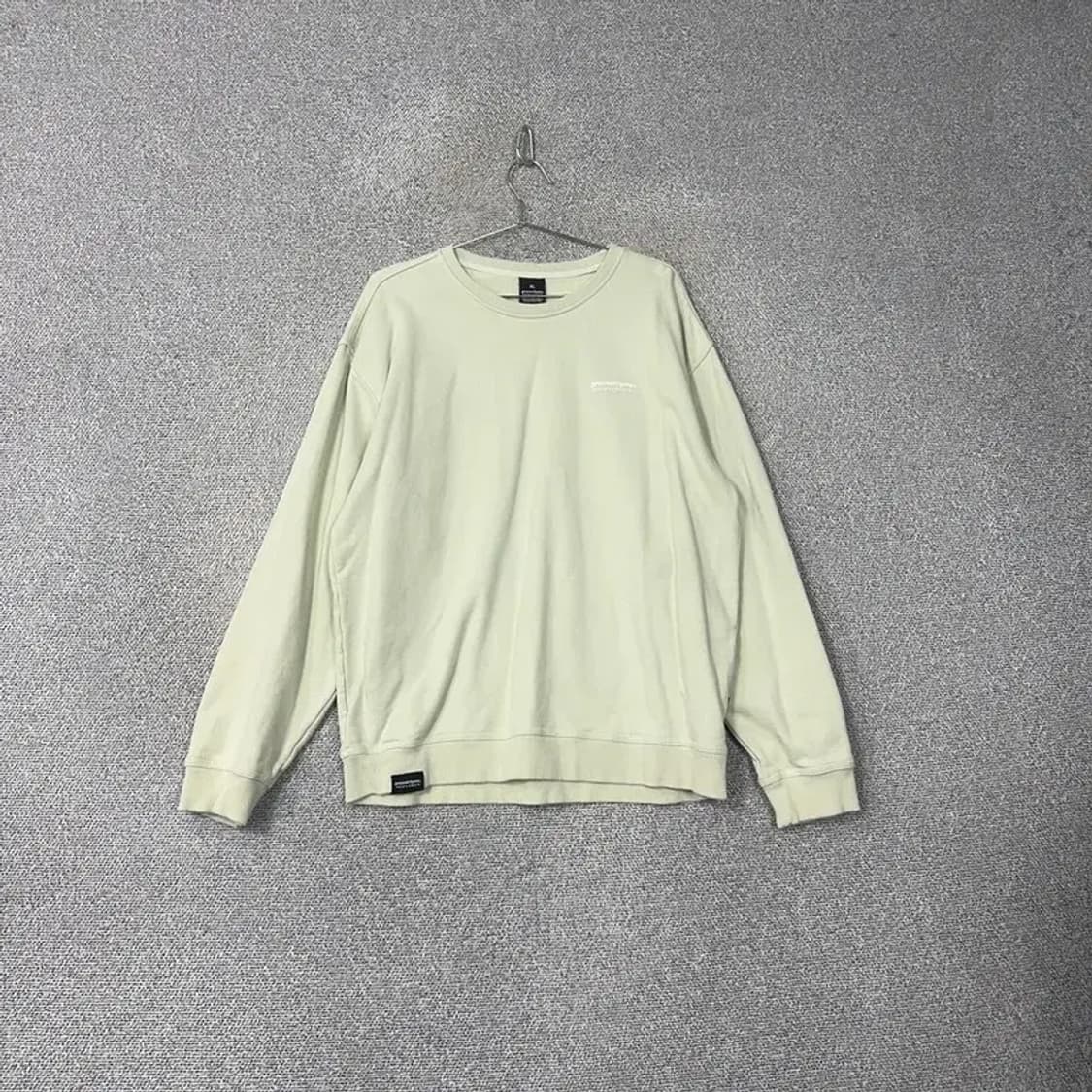 그루브라임 라이트 그린 오버핏 맨투맨 XL 상품이미지1