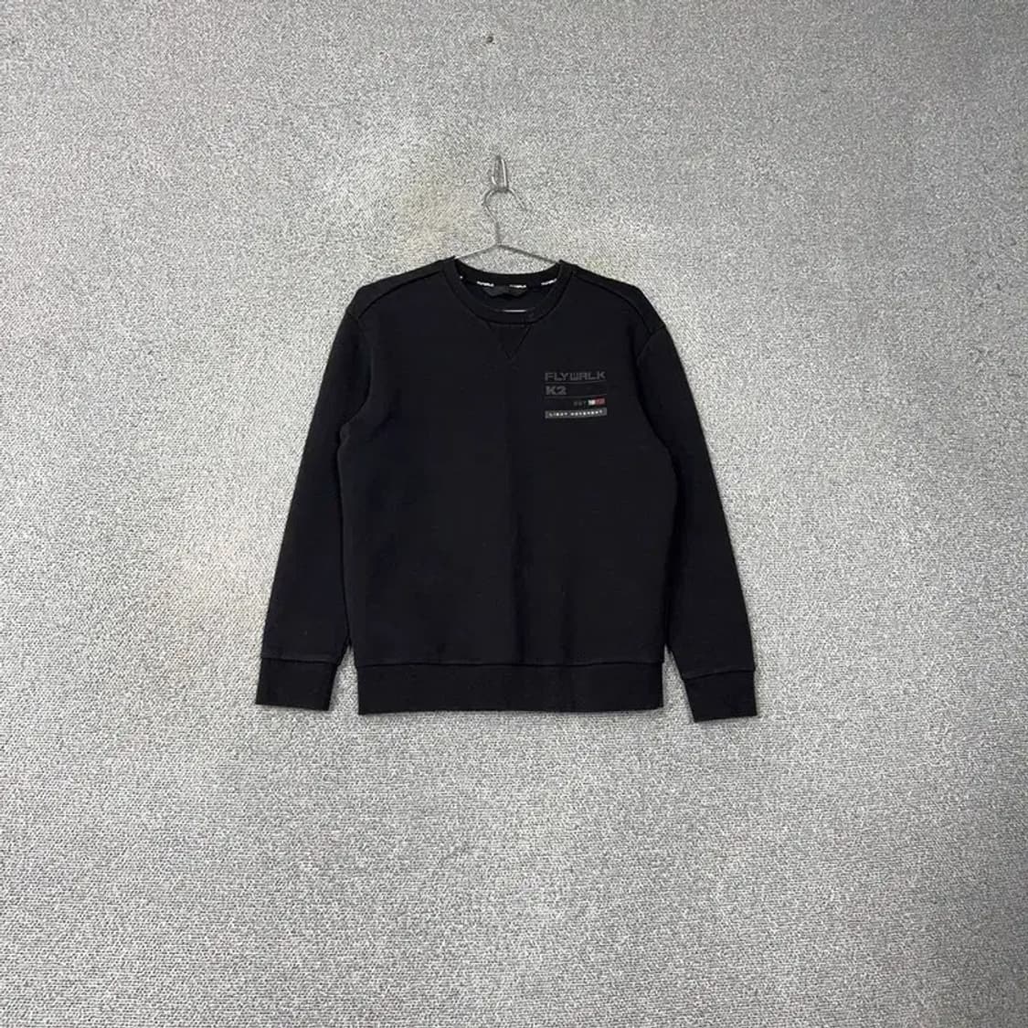 K2 플라이워크 기능성 블랙 맨투맨 90 상품이미지1