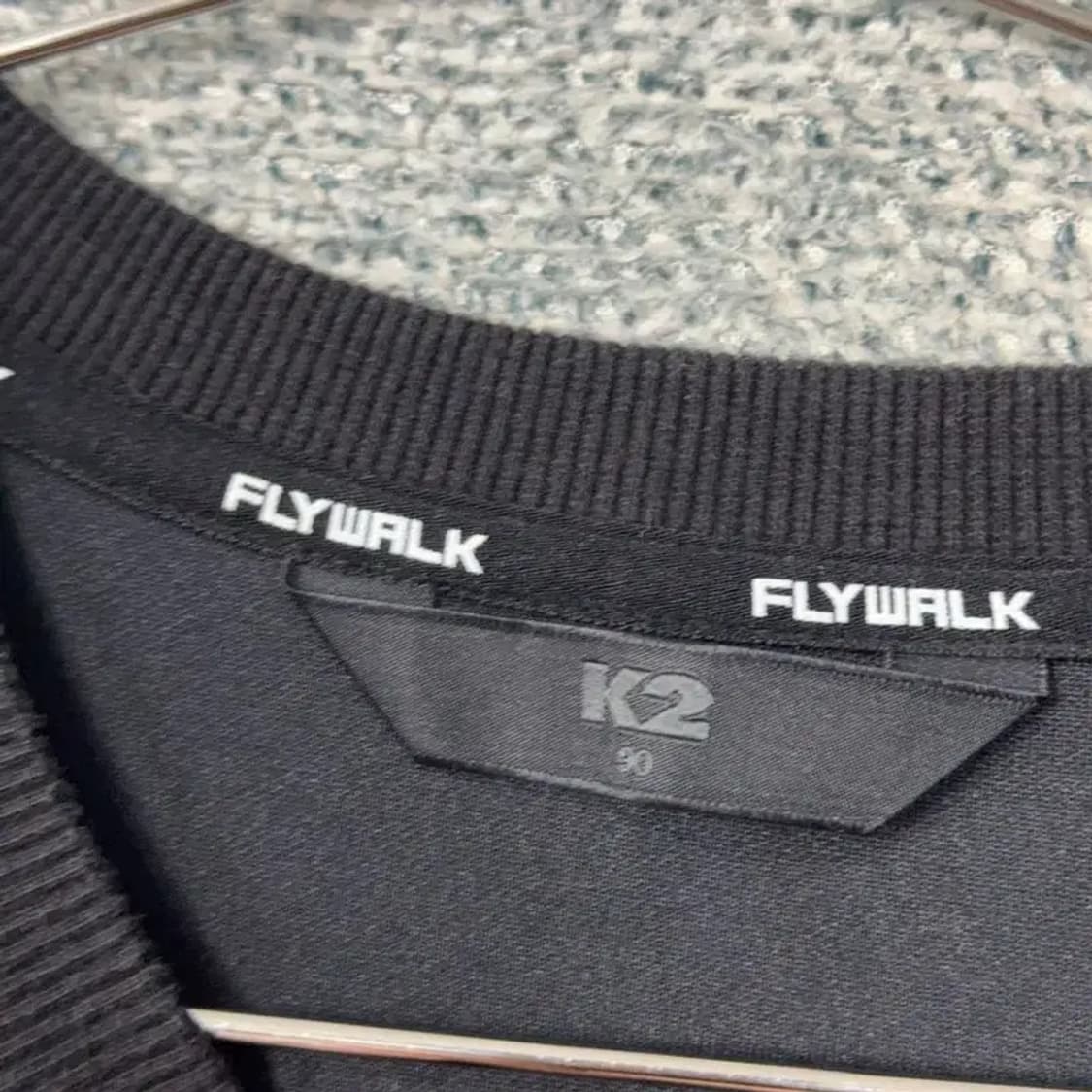 K2 플라이워크 기능성 블랙 맨투맨 90 상품이미지3