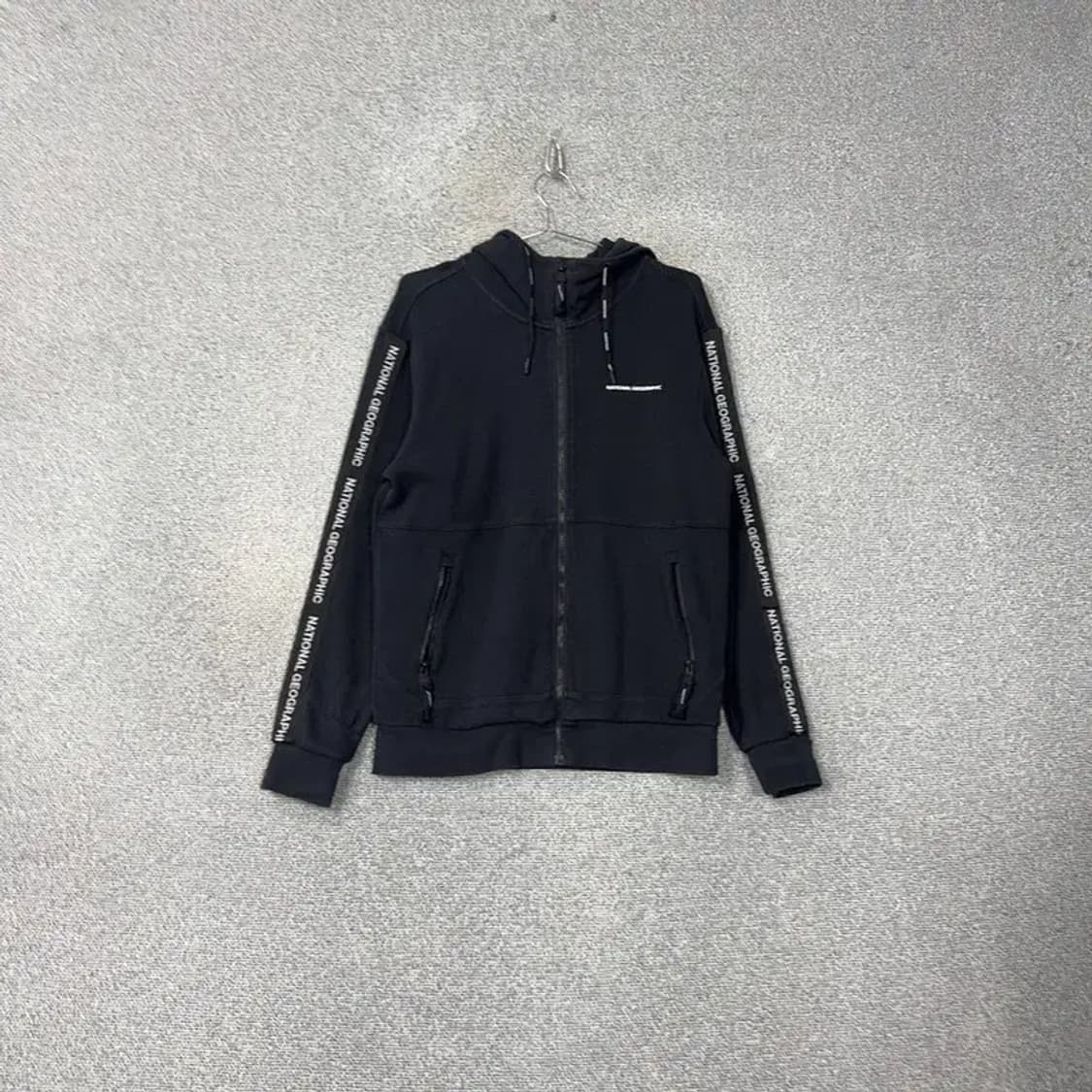 내셔널지오그래픽 로고 사이드라인 후드집업 L 상품이미지1