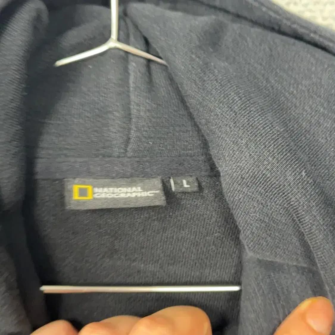내셔널지오그래픽 로고 사이드라인 후드집업 L 상품이미지3