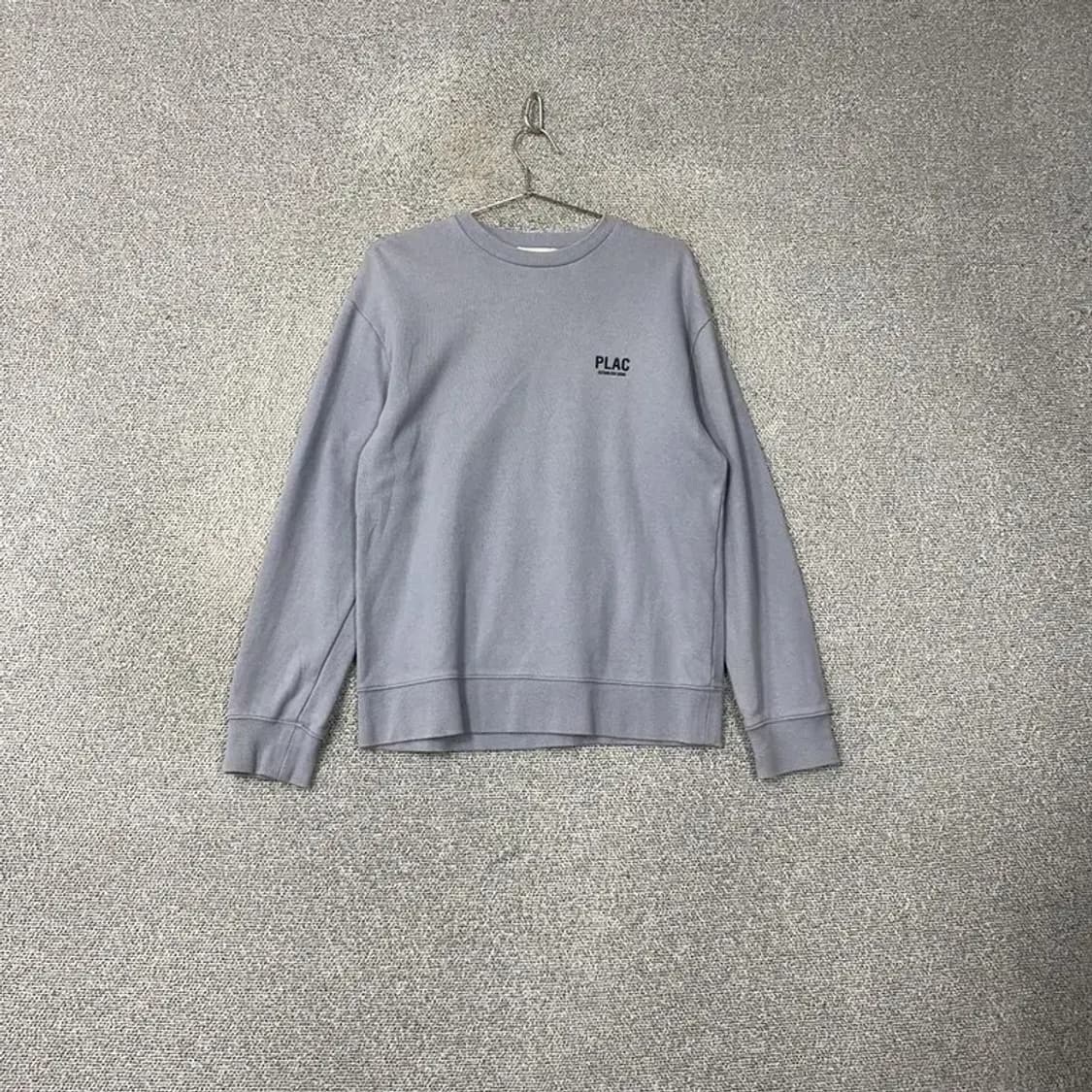 플랙 로고 라이트그레이 맨투맨 S 상품이미지1