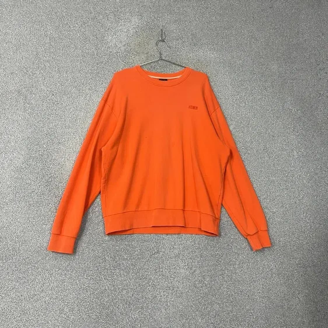 FCMM 로고 오렌지 스웻셔츠 오버핏 맨투맨 XL 상품이미지1