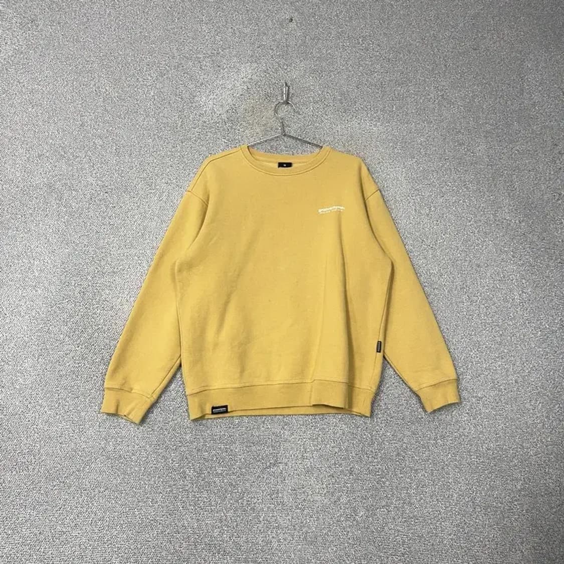 그루브라임 캐주얼 옐로우 맨투맨 M 상품이미지1