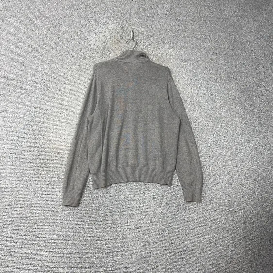 타미힐피거 캐주얼 로고 코튼 반집업 니트 M 상품이미지2