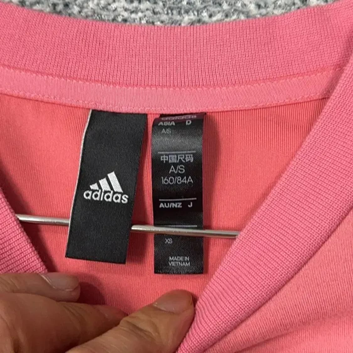 아디다스 핑크 기능성 긴팔티 XS 상품이미지3