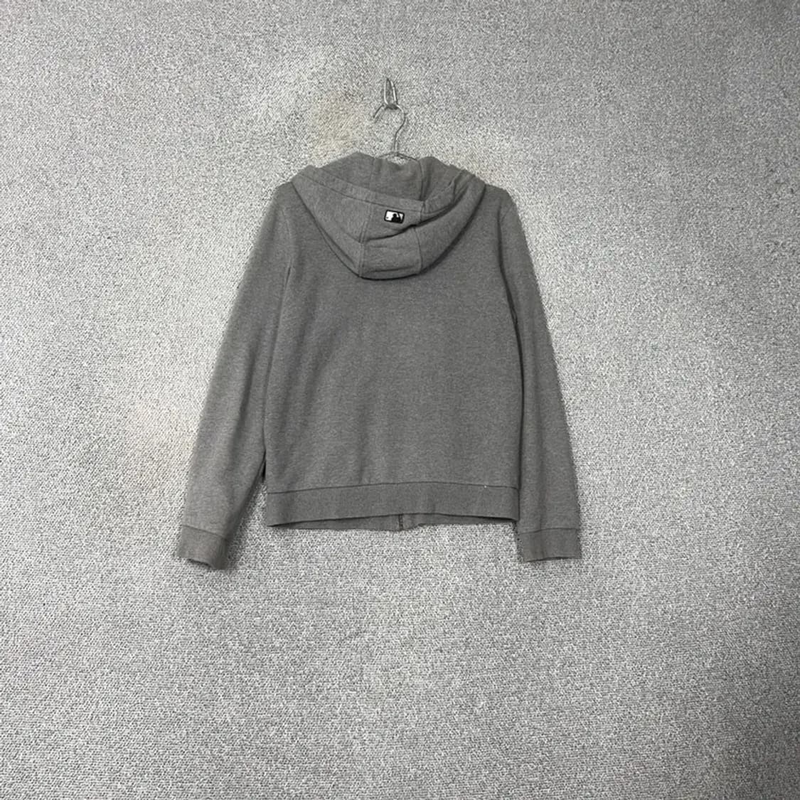 MLB 뉴욕양키즈 로고 그레이 후드집업 90 상품이미지2