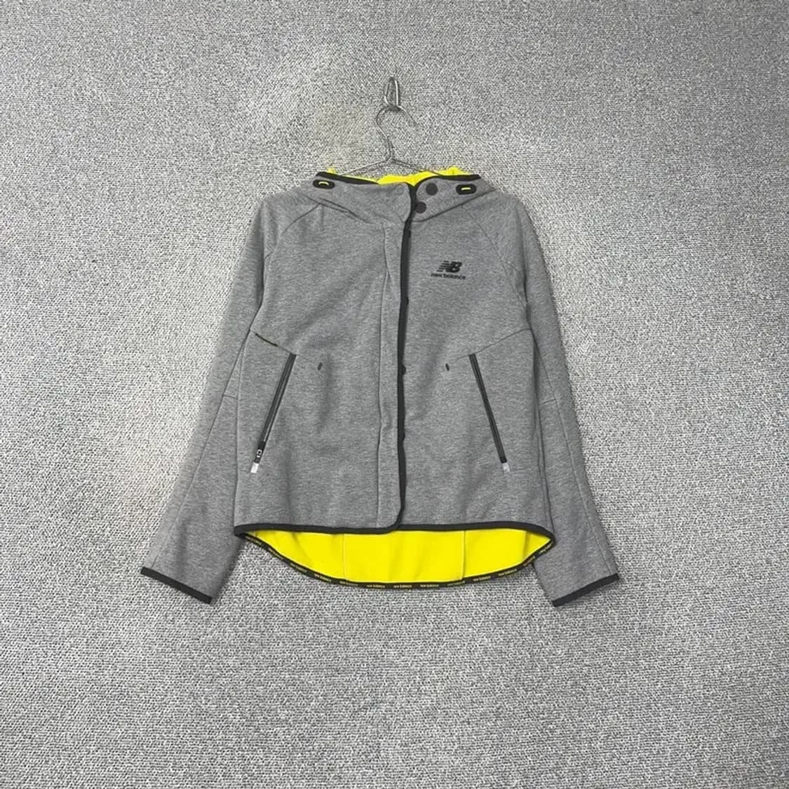 뉴발란스 로고 그레이 여성 후드집업 M 상품이미지1