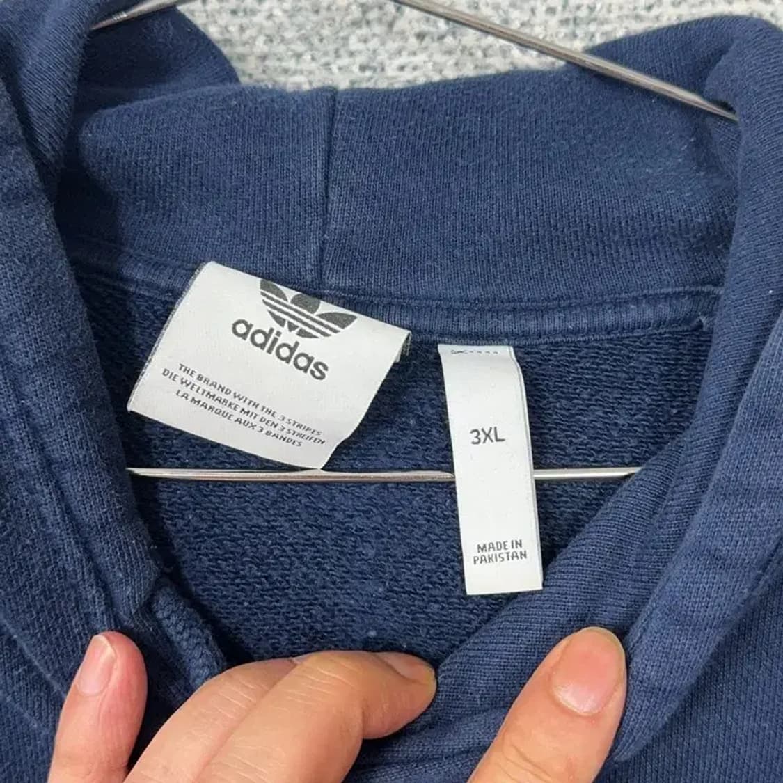 아디다스 오버사이즈 빅로고 후드티 3XL 상품이미지3