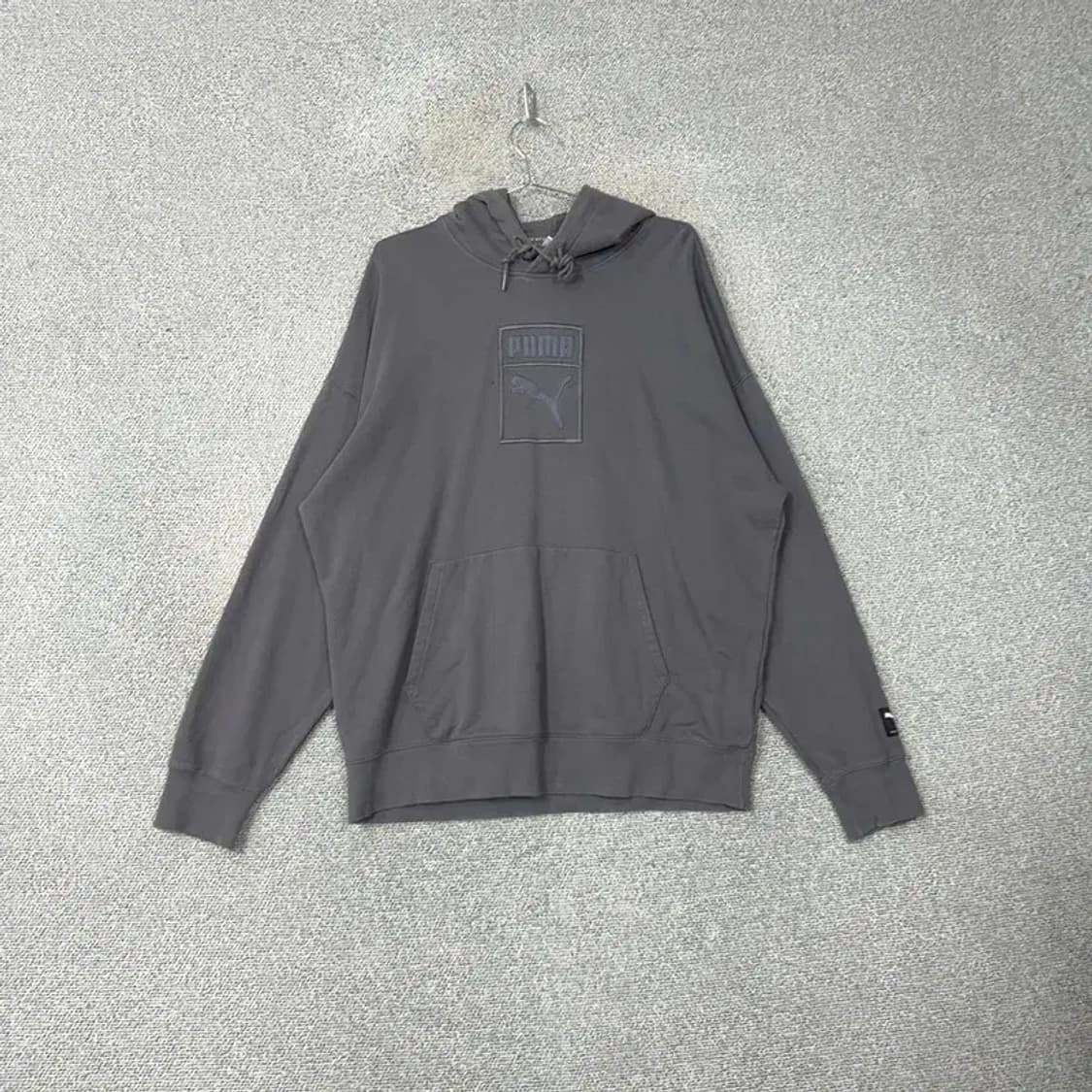 푸마 빈티지 그레이 후드티 L 상품이미지1