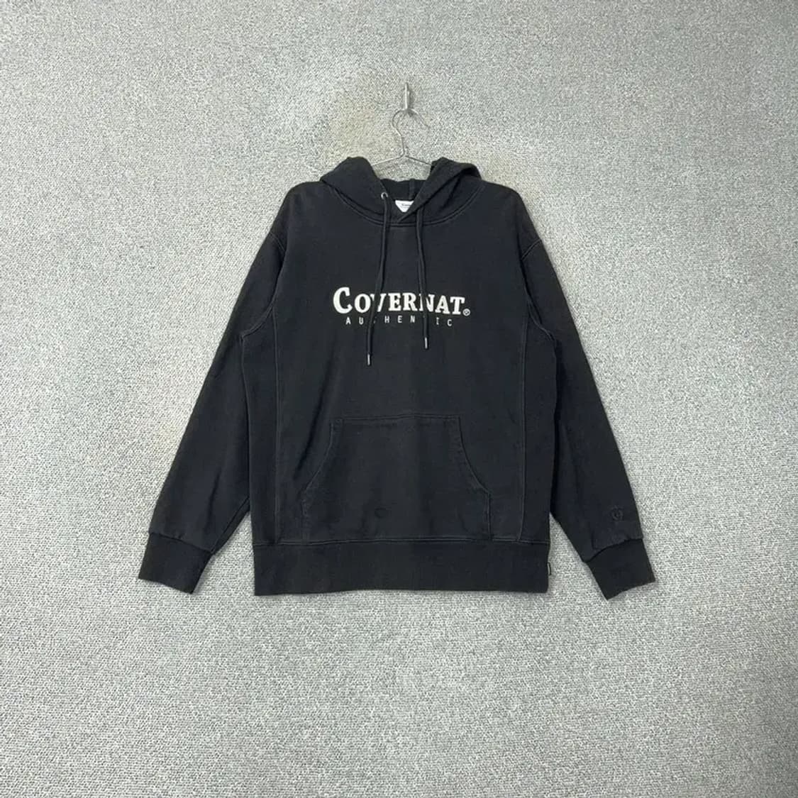 커버낫 로고 블랙 후드티 L 상품이미지1