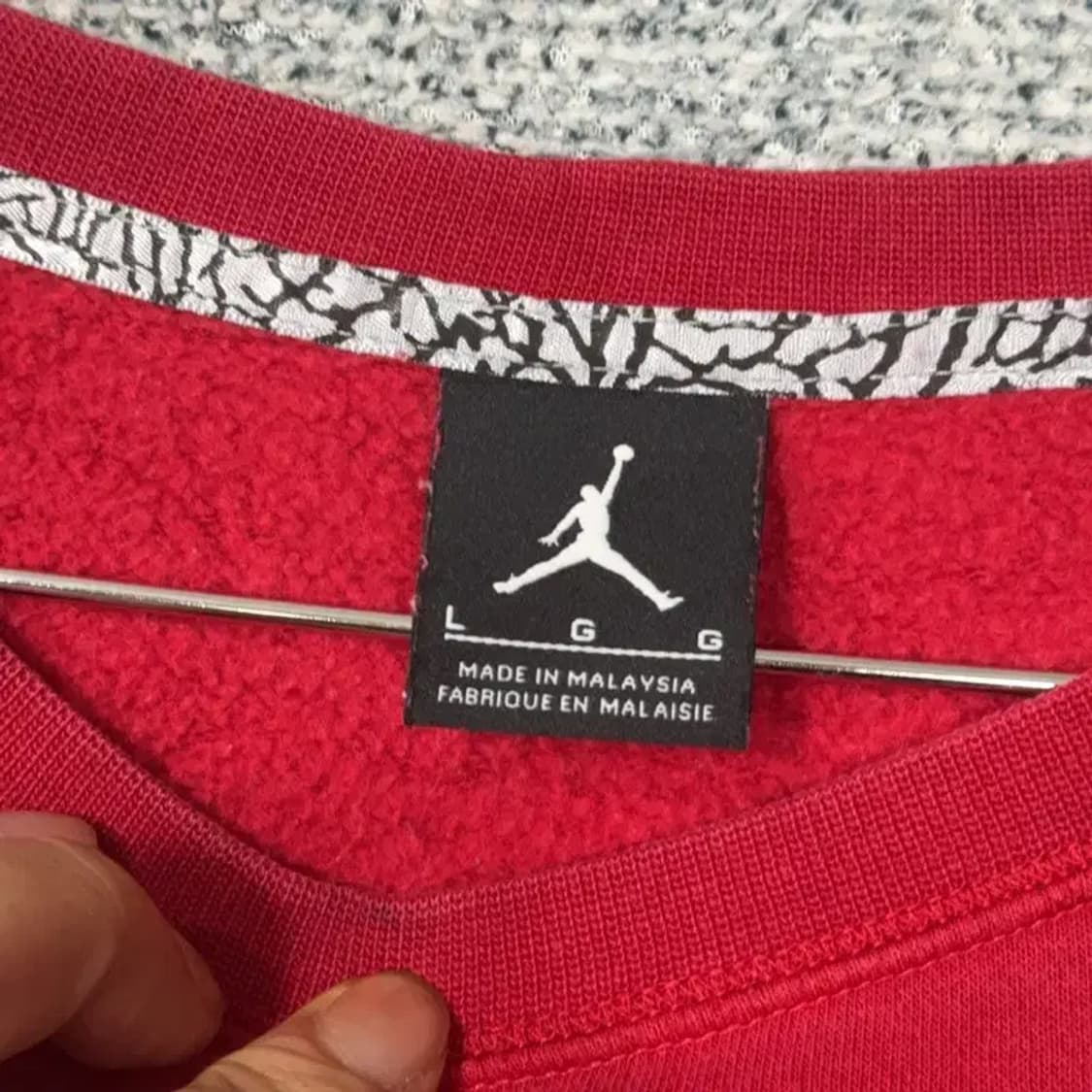 조던 점프맨 레드 맨투맨 L 상품이미지3