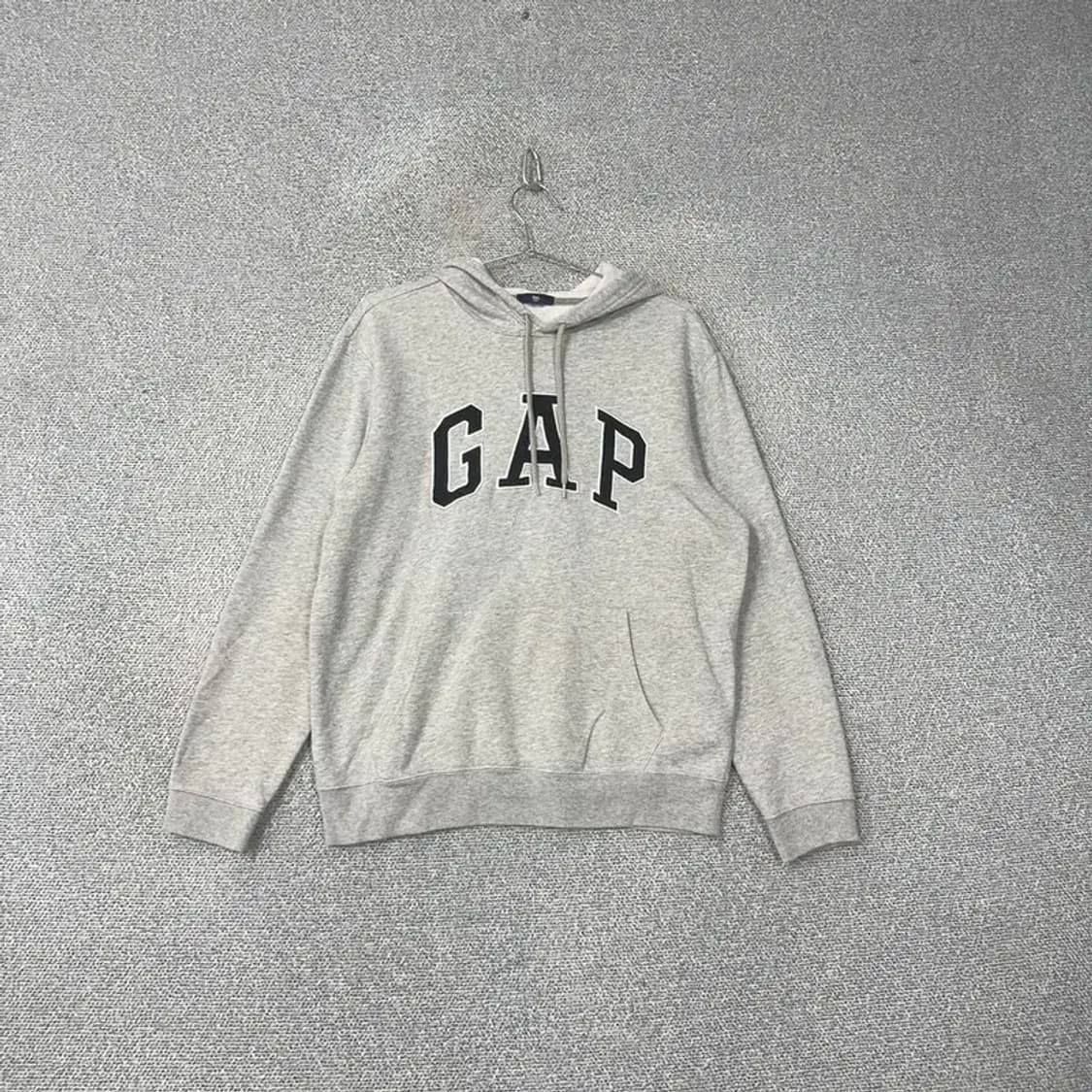 갭 기본 그레이 후드티 L 상품이미지1