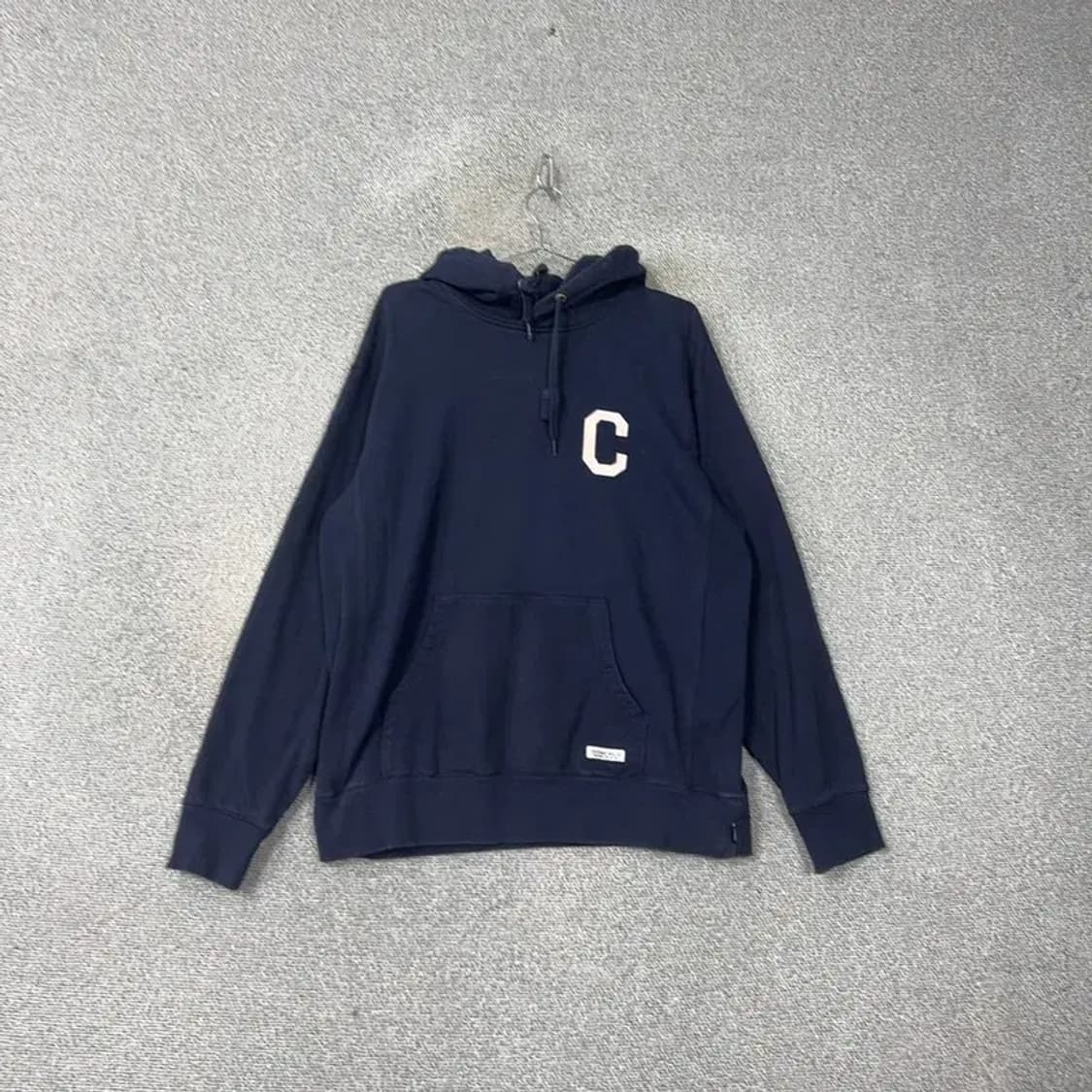 커버낫 로고 네이비 오버핏 후드티 XL 상품이미지1