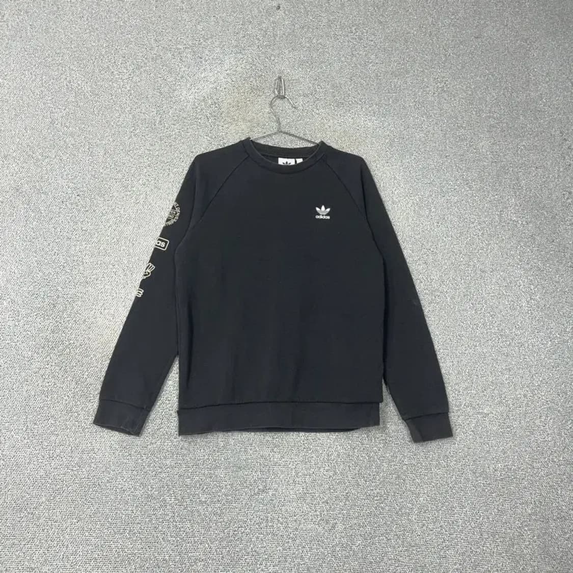 아디다스 오리지날 로고 블랙 맨투맨 M 상품이미지1