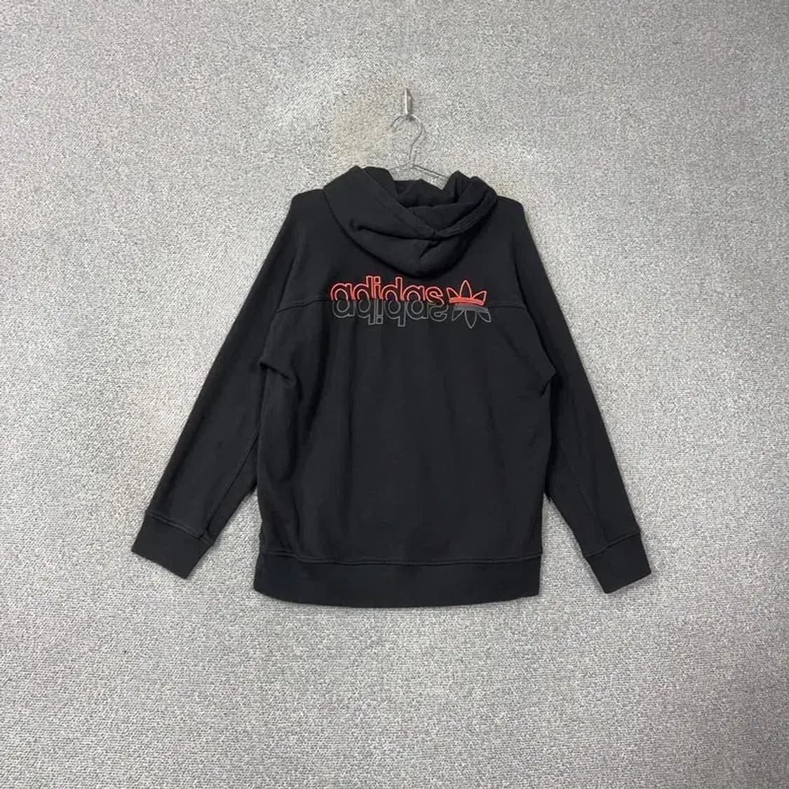 아디다스 빈티지 로고 오버핏 후드티 L 상품이미지2