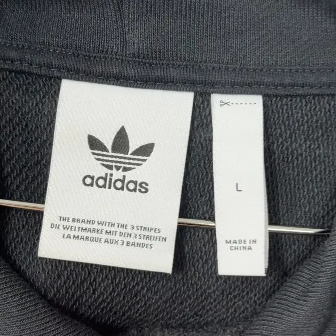 아디다스 빈티지 로고 오버핏 후드티 L 상품이미지3