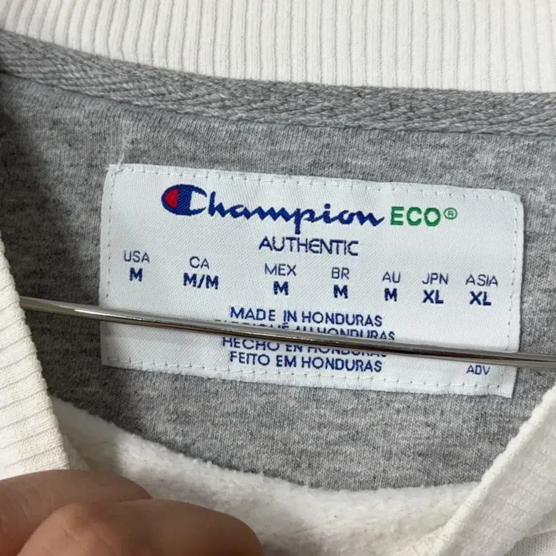 챔피온 로고 크림 스웻셔츠 맨투맨 XL 상품이미지3