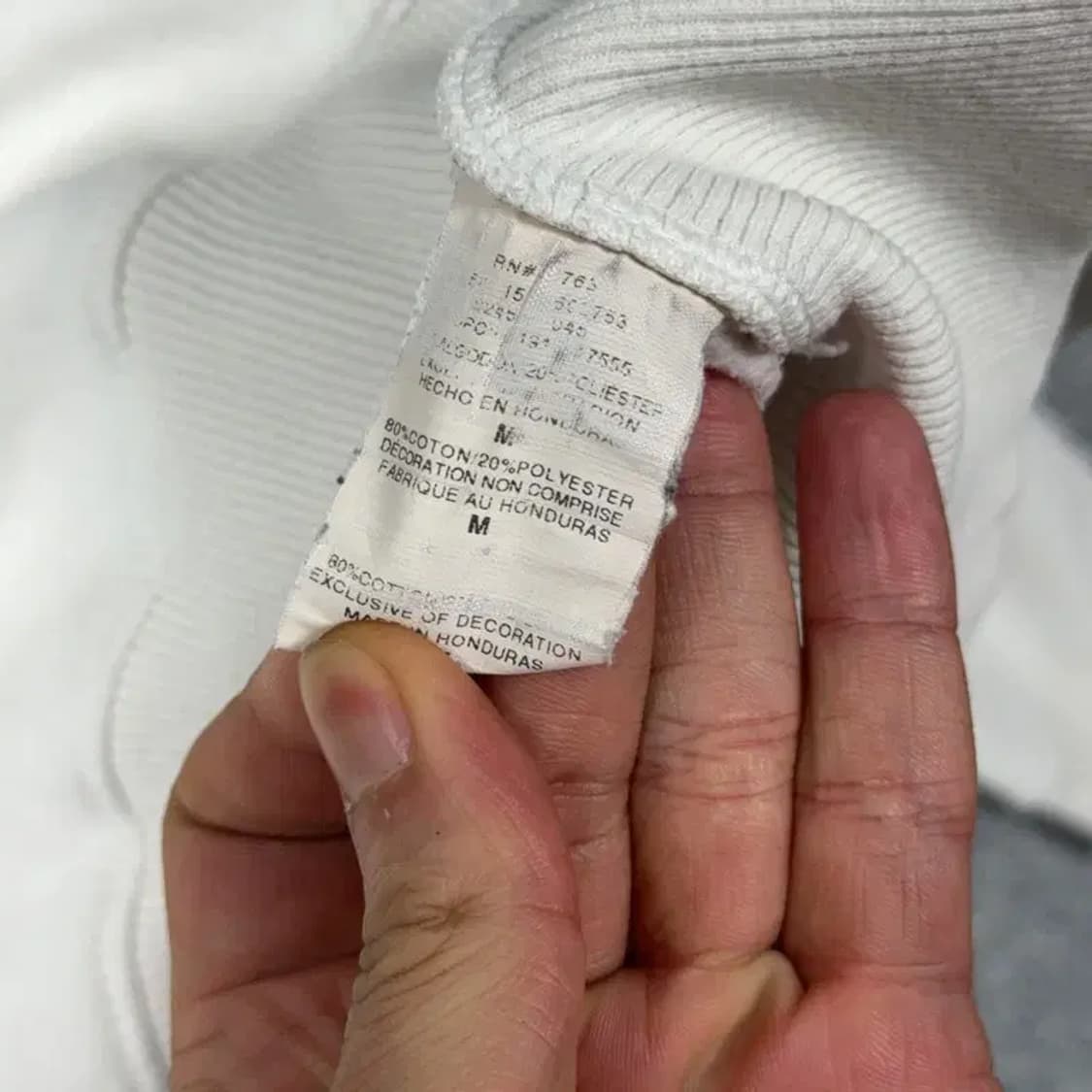 챔피온 로고 크림 스웻셔츠 맨투맨 XL 상품이미지4