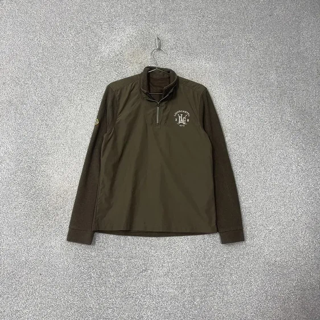 루이까스텔 골프 브라운 기능성 반집업 긴팔티 95 상품이미지1